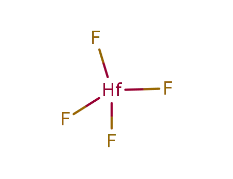 Molecular Structure of 13709-52-9 (Hafnium fluoride)