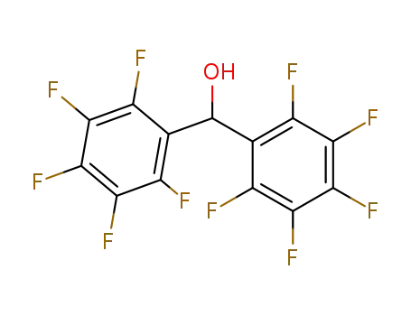 Molecular Structure of 1766-76-3 (DECAFLUOROBENZHYDROL)
