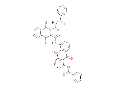 Molecular Structure of 128-89-2 (4,5'-dibenzamido-1,1'-iminodianthraquinone)