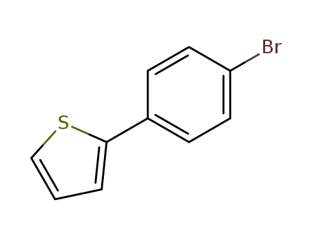 Molecular Structure of 40133-22-0 (2-(4-BROMOPHENYL)THIOPHENE)