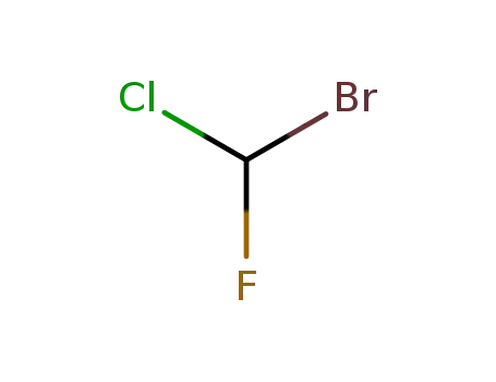 Molecular Structure of 593-98-6 (bromochlorofluoromethane)