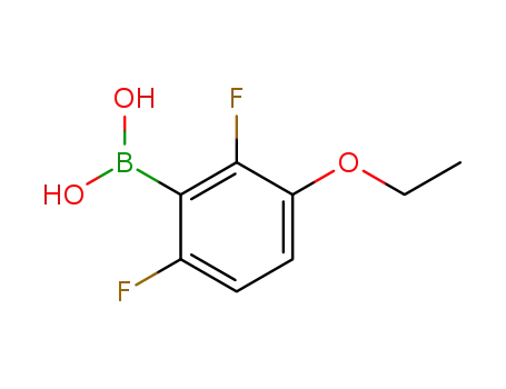 Molecular Structure of 849062-00-6 (2,6-Difluoro-3-ethoxybenzeneboronic acid)