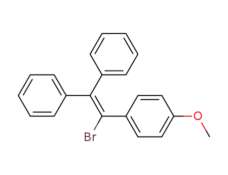 Molecular Structure of 25354-48-7 (Benzene, 1-(1-bromo-2,2-diphenylethenyl)-4-methoxy-)