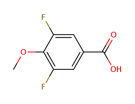 Molecular Structure of 319-60-8 (3,5-Difluoro-4-methoxybenzoic acid)