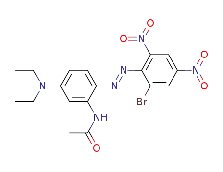 Acetamide,N-[2-[2-(2-bromo-4,6-dinitrophenyl)diazenyl]-5-(diethylamino)phenyl]-