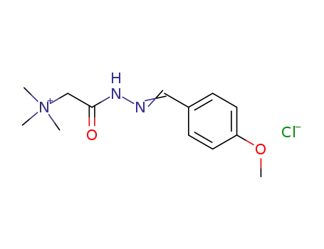 Molecular Structure of 7148-67-6 (2-[(2E)-2-(4-methoxybenzylidene)hydrazinyl]-N,N,N-trimethyl-2-oxoethanaminium)