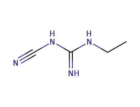 Molecular Structure of 24010-80-8 (1-cyano-2-ethylguanidine)