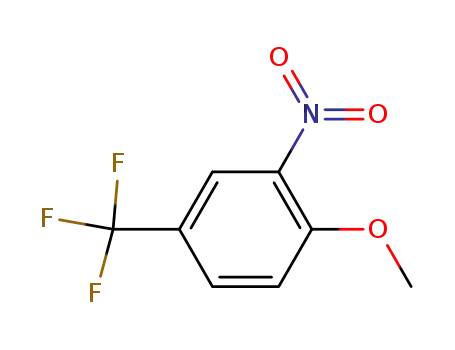 Molecular Structure of 394-25-2 (4-METHOXY-3-NITROBENZOTRIFLUORIDE)