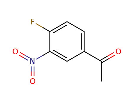 Molecular Structure of 400-93-1 (4'-Fluoro-3'-nitroacetophenone)