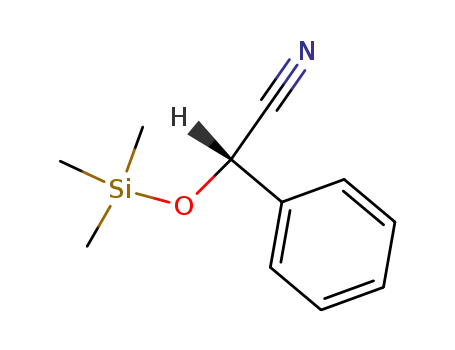 Benzeneacetonitrile, a-[(trimethylsilyl)oxy]-, (S)-