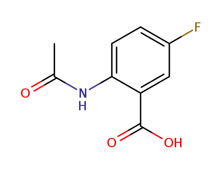 Molecular Structure of 49579-56-8 (2-ACETAMIDO-5-FLUOROBENZOIC ACID)