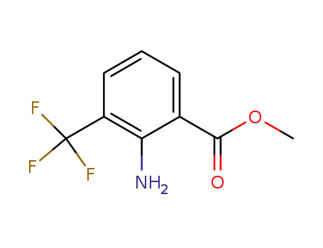 Molecular Structure of 64321-95-5 (METHYL 2-AMINO-3-TRIFLUOROMETHYLBENZOATE)