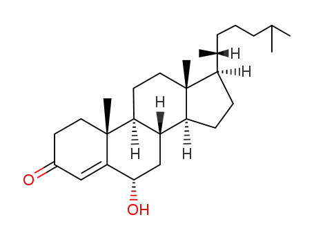 Molecular Structure of 570-90-1 (4-Cholesten-6beta-ol-3-one)