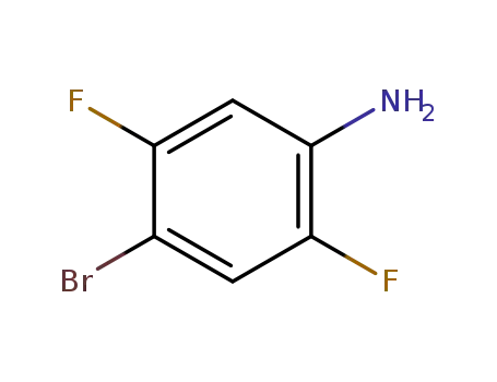 Molecular Structure of 112279-60-4 (4-BROMO-2,5-DIFLUOROANILINE)