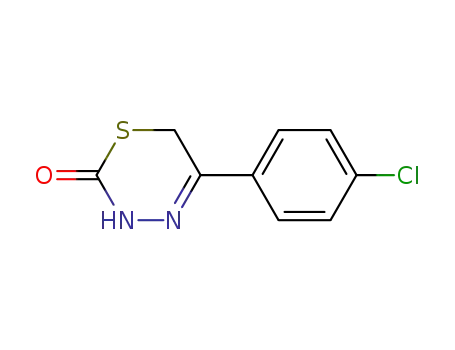 Molecular Structure of 87427-66-5 (5-(4-chlorophenyl)-3,6-dihydro-2H-1,3,4-thiadiazin-2-one)