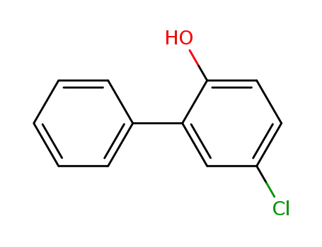 Molecular Structure of 607-12-5 (5-chloro[1,1'-biphenyl]-2-ol)