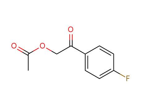 Molecular Structure of 366-78-9 (2-(4-fluorophenyl)-2-oxoethyl acetate)