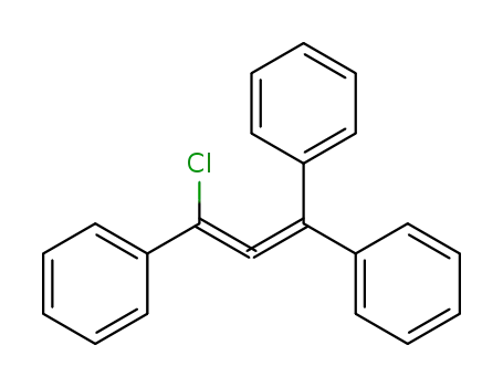 Molecular Structure of 2115-13-1 (Benzene, 1,1',1''-(1-chloro-1,2-propadien-1-yl-3-ylidene)tris-)