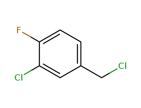 Molecular Structure of 2994-69-6 (3-Chloro-4-fluorobenzyl chloride)