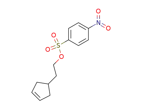Molecular Structure of 791-66-2 (Benzenesulfonic acid, 4-nitro-, 2-(3-cyclopenten-1-yl)ethyl ester)