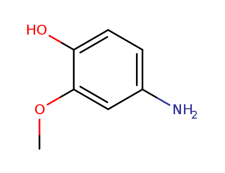 52200-90-5,4-Amino-2-methoxy-phenol,Guaiacol,4-amino- (6CI);2-Methoxy-4-aminophenol;4-Amino-2-methoxyphenol;4-Aminoguaiacol;4-Hydroxy-3-methoxyaniline;NSC 405988;