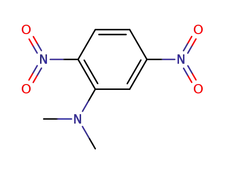 Molecular Structure of 61149-61-9 (Benzenamine, N,N-dimethyl-2,5-dinitro-)