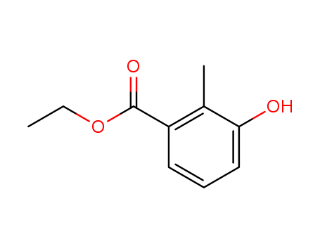 Molecular Structure of 141607-09-2 (Benzoic acid, 3-hydroxy-2-methyl-, ethyl ester)