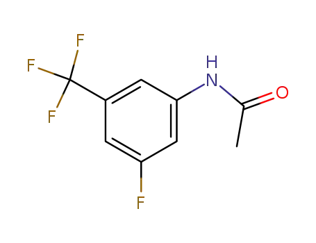 Molecular Structure of 402-02-8 (N-[3-fluoro-5-(trifluoromethyl)phenyl]acetamide)