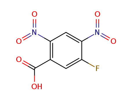 Molecular Structure of 393-93-1 (2,4-DINITRO-5-FLUOROBENZOIC ACID)