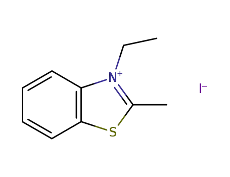 Molecular Structure of 3119-93-5 (3-ETHYL-2-METHYLBENZOTHIAZOLIUM IODIDE)