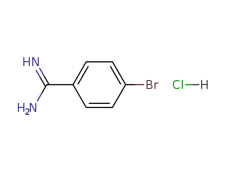 Molecular Structure of 55368-42-8 (4-Bromobenzamidine hydrochloride)