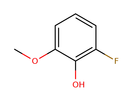 Molecular Structure of 73943-41-6 (2-Fluoro-6-methoxyphenol)