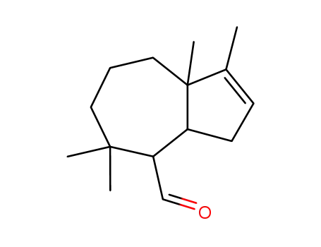Molecular Structure of 105318-55-6 (4-Azulenecarboxaldehyde,
3,3a,4,5,6,7,8,8a-octahydro-1,5,5,8a-tetramethyl-)