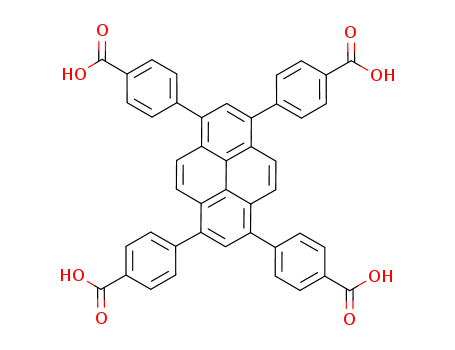 933047-52-0,4,4',4'',4'''-(1,9-dihydropyrene-1,3,6,8-tetrayl)tetrabenzoic acid,4,4',4'',4'''-(1,9-dihydropyrene-1,3,6,8-tetrayl)tetrabenzoic acid;1,3,6,8-Tetra(4-carboxylphenyl) pyrene