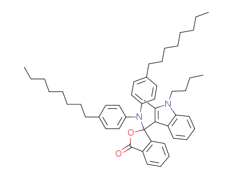 1(3H)-Isobenzofuranone,
3-[bis(4-octylphenyl)amino]-3-(1-butyl-2-methyl-1H-indol-3-yl)-