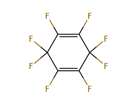 Molecular Structure of 775-51-9 (1,2,3,3,4,5,6,6-octafluorocyclohexa-1,4-diene)