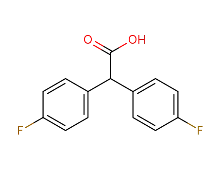 Molecular Structure of 361-63-7 (Bis(4-fluorophenyl)acetic acid)