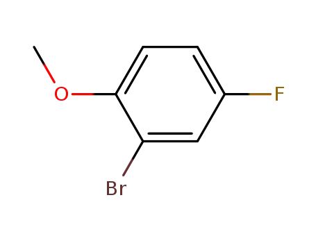 Molecular Structure of 452-08-4 (2-Bromo-4-fluoroanisole)