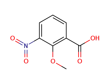 Molecular Structure of 40751-88-0 (2-METHOXY-3-NITROBENZOIC ACID)