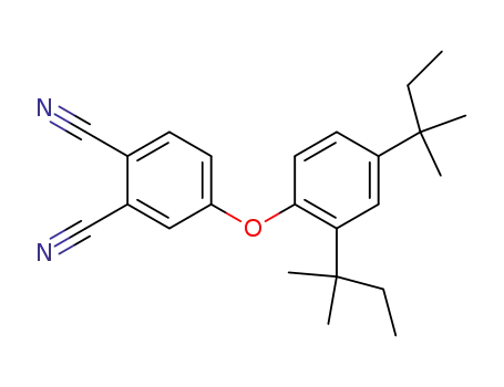 Molecular Structure of 141031-59-6 (1,2-Benzenedicarbonitrile, 4-[2,4-bis(1,1-dimethylpropyl)phenoxy]-)