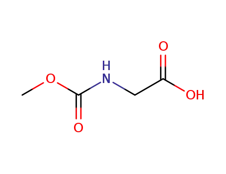 Molecular Structure of 1670-97-9 (N-(Methoxycarbonyl)glycine)