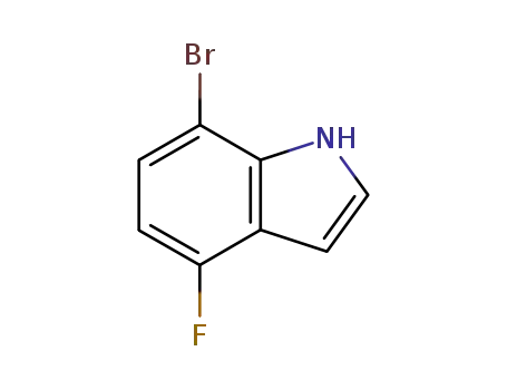 Molecular Structure of 292636-09-0 (7-BROMO-4-FLUOROINDOLE)