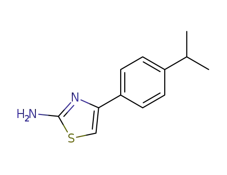 Molecular Structure of 108481-92-1 (2-Amino-4-(4-isopropylphenyl)- thiazole)