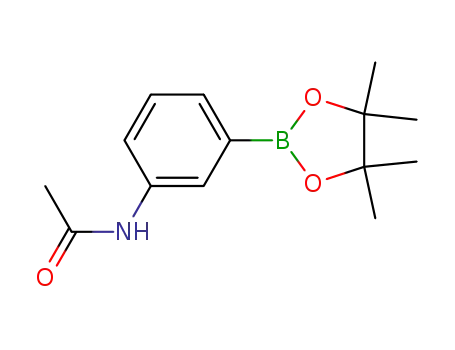 Molecular Structure of 480424-93-9 (3-(4,4,5,5-TETRAMETHYL-1,3,2-DIOXABOROLAN-2-YL)ACETANILIDE)