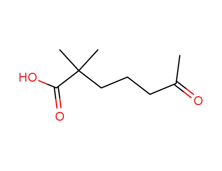 Molecular Structure of 461-11-0 (2,2-Dimethyl-6-oxoheptanoic acid)