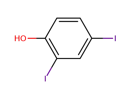 Molecular Structure of 2012-29-5 (2,4-DIIODOPHENOL)