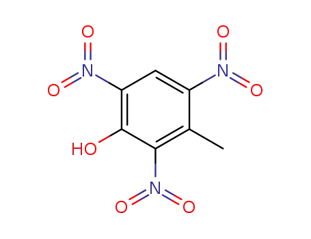 Molecular Structure of 602-99-3 (2，4，6-Trinitro-m-cresol)