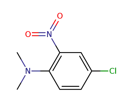 Molecular Structure of 17815-99-5 (Benzenamine, 4-chloro-N,N-dimethyl-2-nitro-)