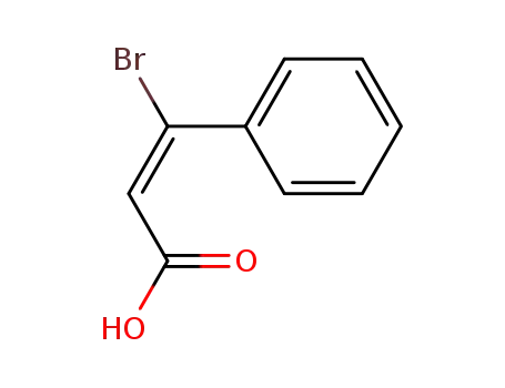 Molecular Structure of 704-77-8 ((E)-β-Bromoallocinnamic acid)