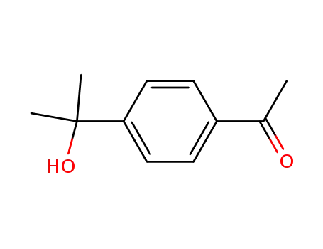 Molecular Structure of 54549-72-3 (1-[4-(2-hydroxypropan-2-yl)phenyl]ethanone)